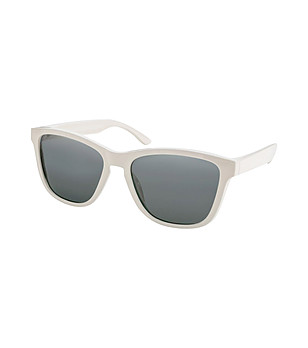 Дамски слънчеви очила с рамки в цвят слонова кост и тъмни лещи White снимка