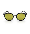 Черни unisex слънчеви очила със зелени лещи-1 снимка