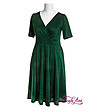 Зелена клоширана рокля Monia-0 снимка