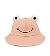 Розова детска памучна шапка с дизайн Жабка-0 снимка
