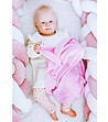 Розово бебешко одеяло от бамбук-2 снимка