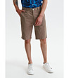 Кафяви мъжки памучни къси панталони Lark-0 снимка