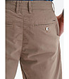 Кафяви мъжки памучни къси панталони Lark-3 снимка