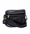 Малка дамска чанта за рамо в черно Rikita-0 снимка