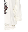 Бяла дамска блуза с щампа Tulla-4 снимка