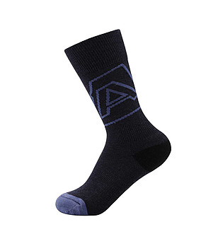 Unisex чорапи в черен цвят с високо съдържание на вълна снимка