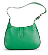 Дамска зелена чанта от естествена кожа Farida-1 снимка