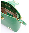 Дамска кожена зелена чанта Ilana-4 снимка