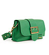Зелена дамска кожена чанта Eve-3 снимка