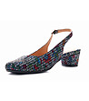 Многоцветни дамски обувки с отворена пета Trissie-4 снимка