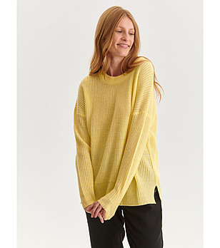 Жълт дамски пуловер Lilia снимка