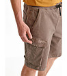 Кафяви мъжки панталон с карго джобове Luis-2 снимка