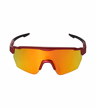 Unisex слънчеви очила с червени рамки и жълти лещи Performance Sofere снимка
