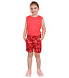 Детски къси soft shell панталони в червени нюанси-2 снимка