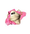 Дамска кожена чанта с нестандартен дизайн в розов нюанс Karimа-3 снимка