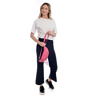 Розова дамска crossbody чанта от естествена кожа Kiki снимка