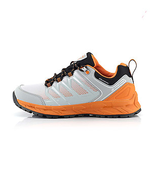 Unisex софтшел маратонки в сиво и оранжево Haire снимка