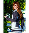 Спортно дамско сако в сиво-1 снимка
