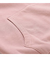 Дамски памучен суитшърт в цвят розова пудра Queda-3 снимка