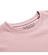 Дамска памучна тениска в нюанс на розова пудра Szafa-2 снимка