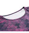 Дамска тениска в розово и черно с ефектен графичен принт Quatra-3 снимка