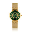 Дамски златист часовник със зелен циферблат Ledora-0 снимка