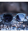 Дамски черни слънчеви очила-3 снимка
