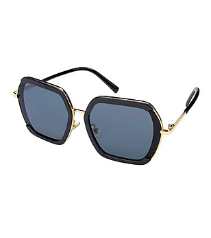 Дамски слънчеви очила в златисто и черно Melody снимка
