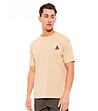 Мъжка памучна тениска в бежов цвят Salin-2 снимка