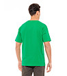 Мъжка памучна тениска в зелен цвят с надпис Chester-1 снимка