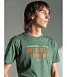 Зелена памучна мъжка тениска с надпис в предната част Felix-3 снимка