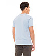 Светлосиня памучна мъжка тениска с надпис в предната част Felix-1 снимка