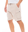 Мъжки къс памучен панталон в светлобежово Carl-2 снимка