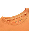 Детска памучна тениска в оранжев нюанс-3 снимка