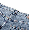 Сини дамски памучни дънкови къси панталонки Lenca-4 снимка
