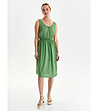 Зелена рокля на бели точки Solange-2 снимка