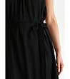 Черна рокля с презрамки Noelia-4 снимка