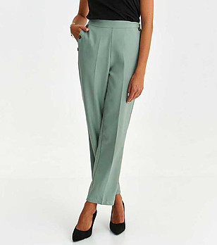 Дамски панталон в зелен нюанс Mevita снимка
