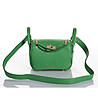 Зелена дамска чанта от естествена кожа Hilaria-1 снимка