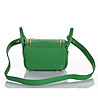 Зелена дамска чанта от естествена кожа Hilaria-2 снимка