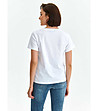 Памучна бяла дамска тениска Cloris-2 снимка