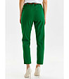 Зелен дамски памучен панталон Denia-2 снимка