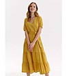 Миди рокля в жълт нюанс Janina-0 снимка