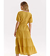 Миди рокля в жълт нюанс Janina-1 снимка