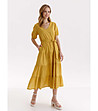 Миди рокля в жълт нюанс Janina-2 снимка