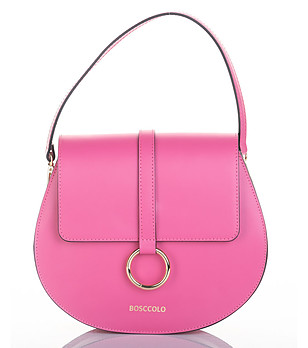 Малка дамска чанта в розово Rikita снимка