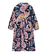 Многоцветна рокля Mirami в преобладаващо тъмносиньо-2 снимка