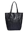 Дамска кожена чанта в черно Adesina-0 снимка