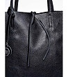 Дамска кожена чанта в черно Adesina-2 снимка