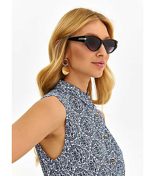 Черни дамски слънчеви очила Dezela снимка
